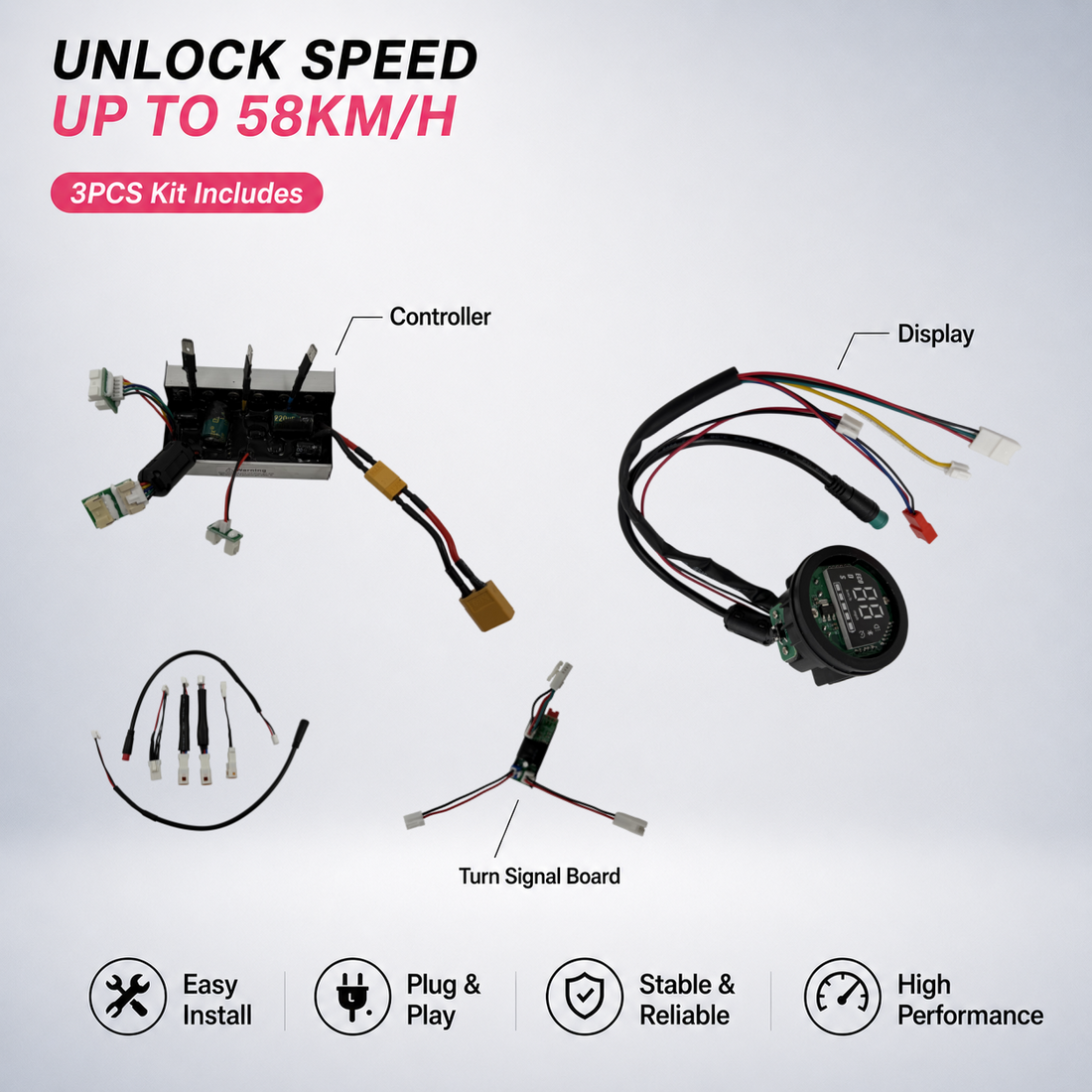 Speed Unlock Controller for Xiaomi Elite | Up to 55km/h | Plug & Play