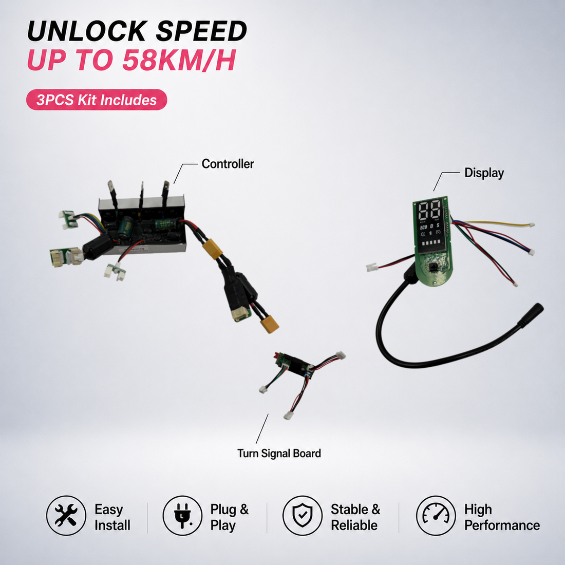 Unlock Speed to 55km/h for Xiaomi 4 Pro 2 | Easy Install Controller Kit