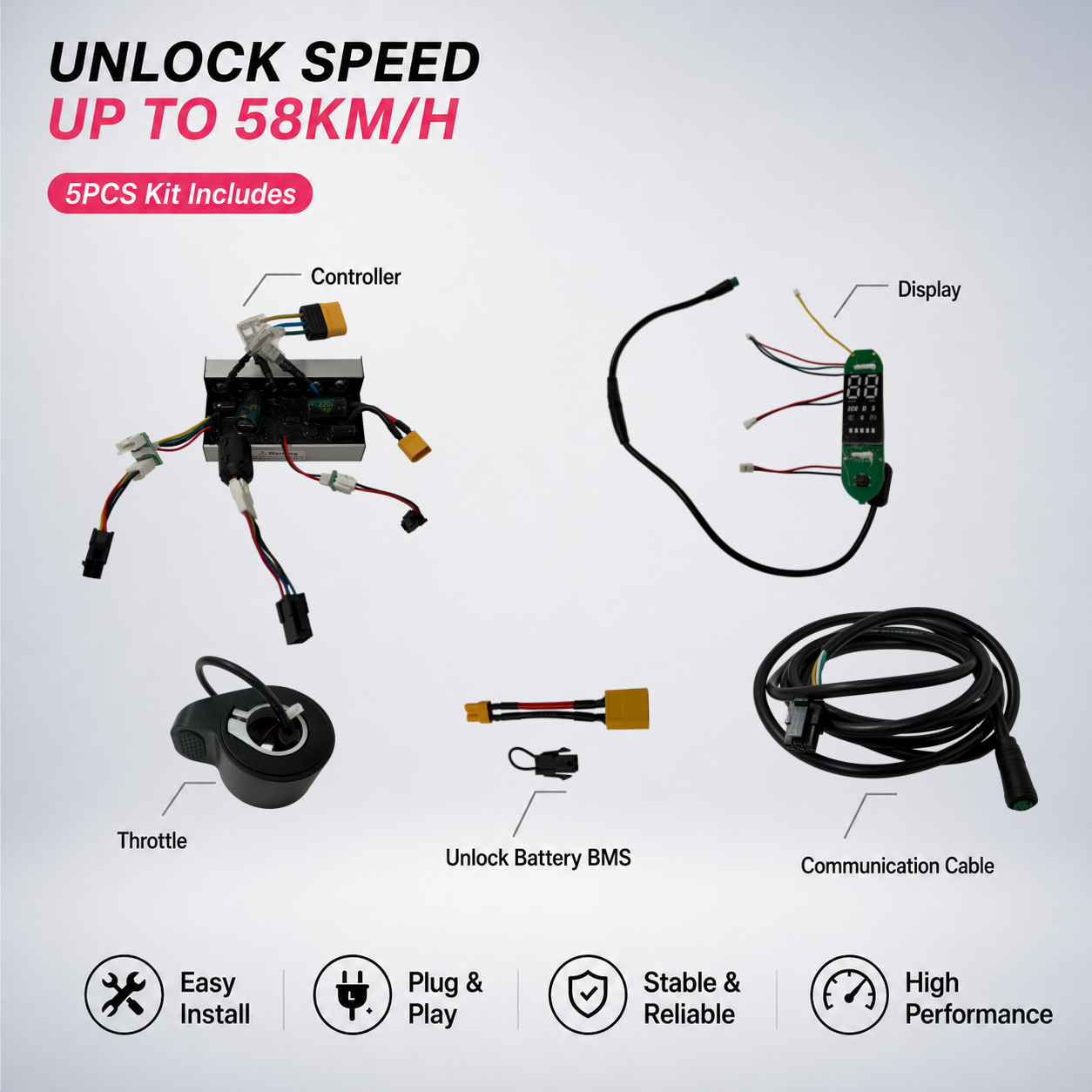 Unlock Speed to 55km/h for Xiaomi 4 Ultra | Easy Install Controller Kit
