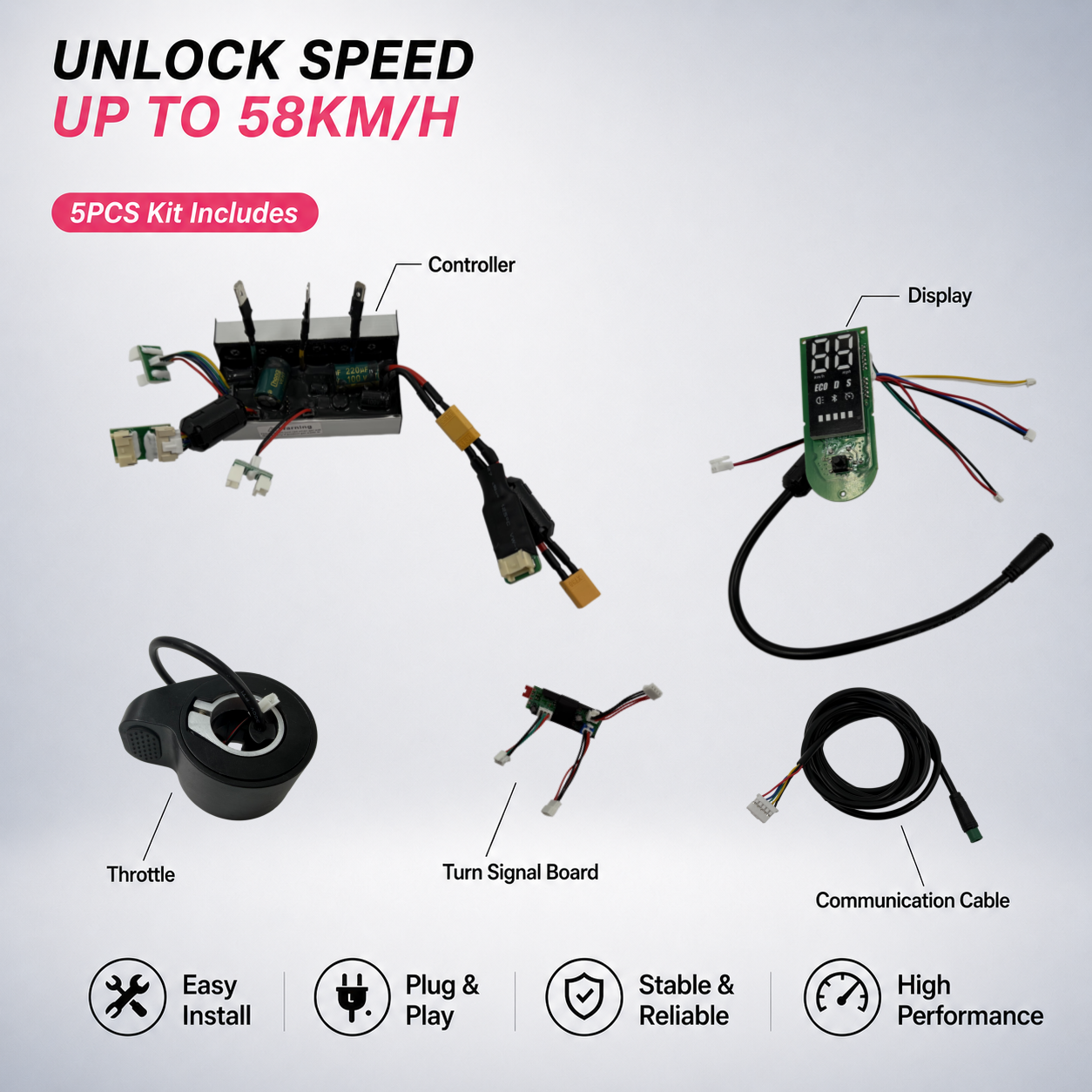 Unlock Speed to 55km/h for Xiaomi 4 Pro 2 | Easy Install Controller Kit