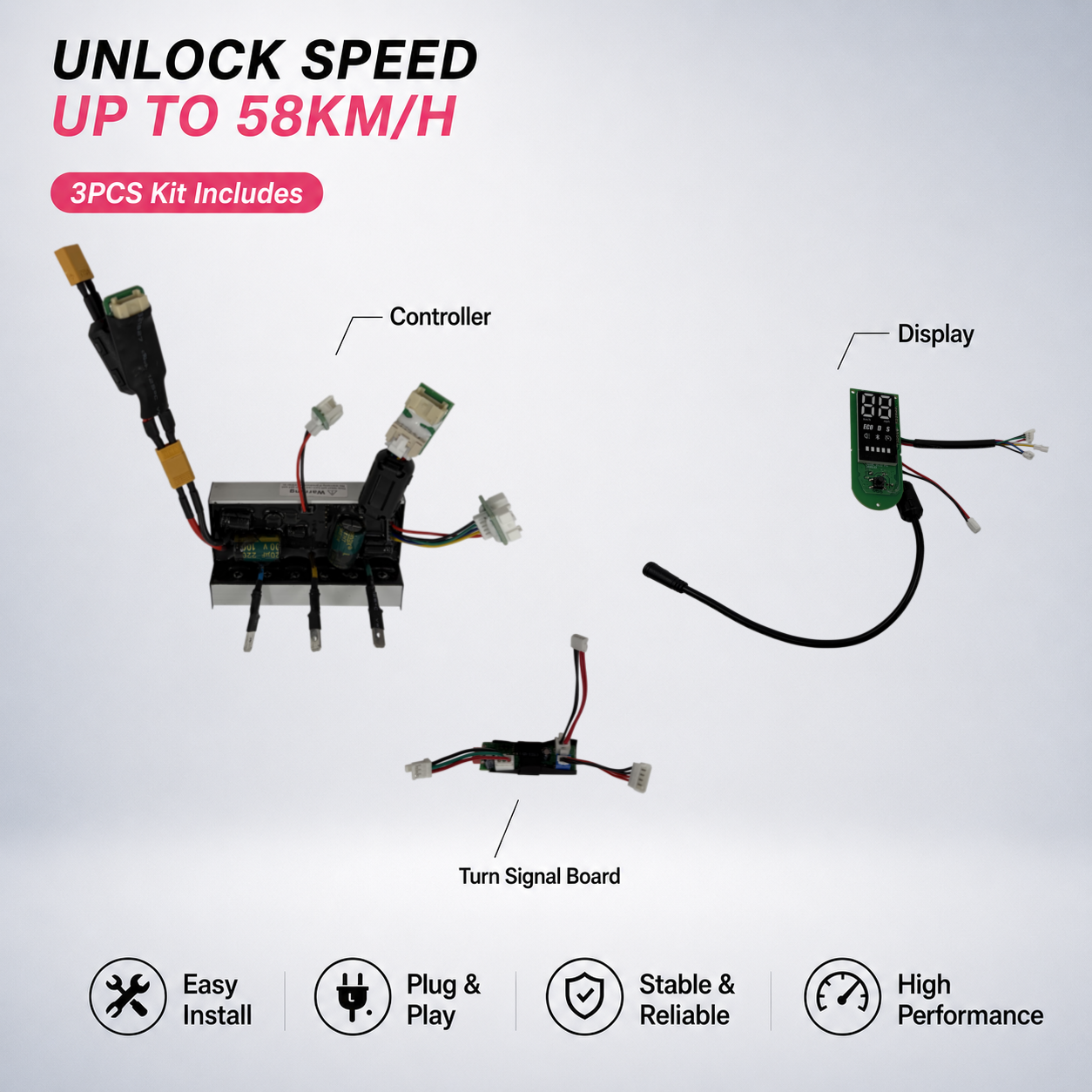 Unlock Speed to 55km/h for Xiaomi 5 / Pro / Max | Easy Install Controller Kit