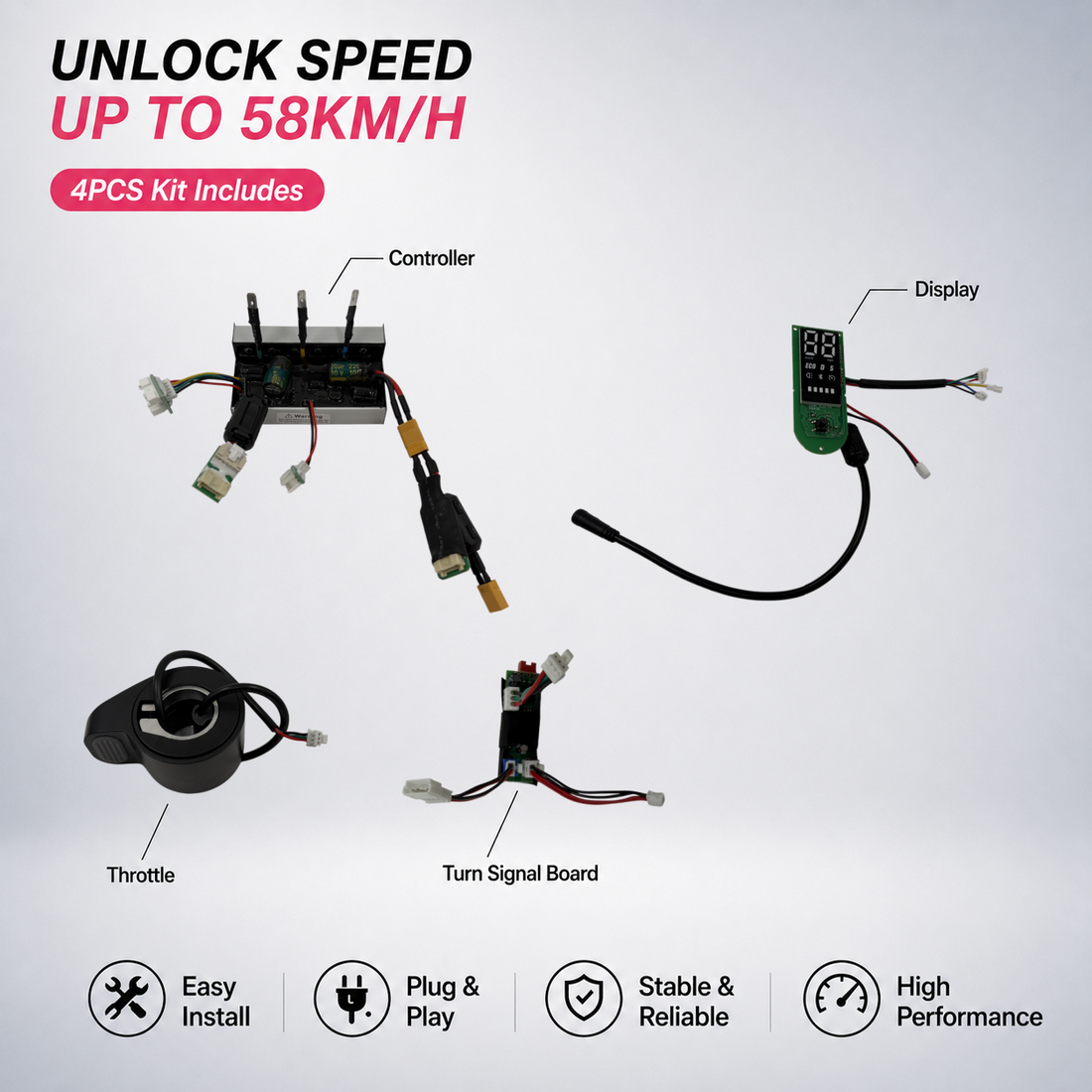 Unlock Speed to 55km/h for Xiaomi 5 / Pro / Max | Easy Install Controller Kit