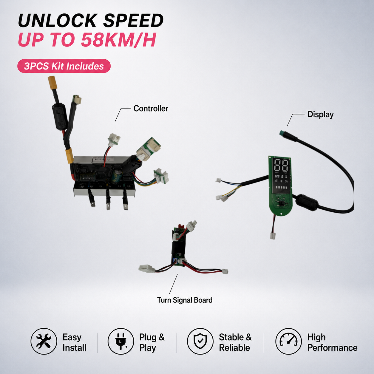 Unlock Speed to 55km/h for Xiaomi 5 / Pro / Max | Easy Install Controller Kit