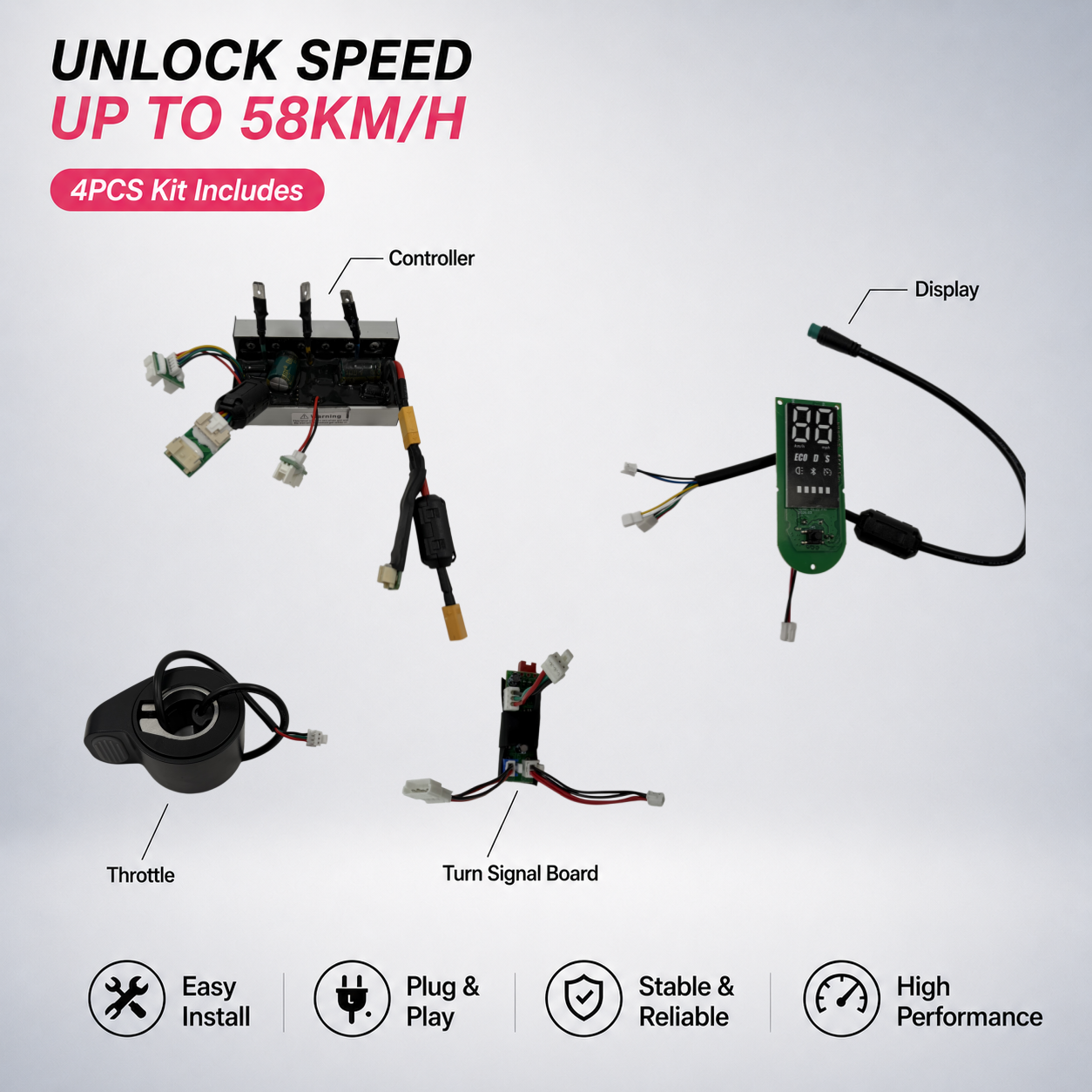 Unlock Speed to 55km/h for Xiaomi 5 / Pro / Max | Easy Install Controller Kit